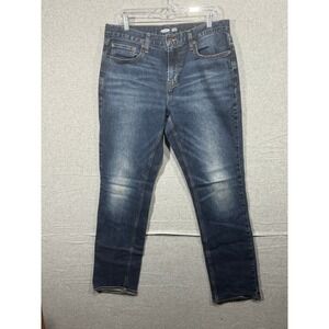 Old Navy Jeans Mens 34x34 Straight Leg Built-In Flex Stretch Denim Dark Wash‎